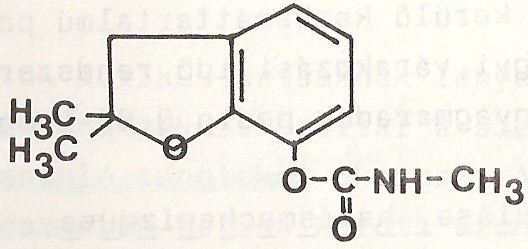 A karbofurán szerkezeti képlete